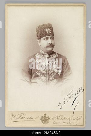 [Unbenannt], eines von 274 Vintage-Fotos, 1875 (?). Gelatine Silver Druckpapier, Foto: 5 1/2 x 4 Zoll (13,9 x 10,1 cm);. Kunst der islamischen Welt 1875 (?) Stockfoto