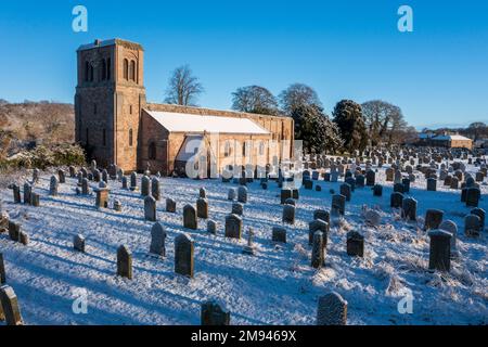 St. Cuthbert's Church, Norham, Northumberland, England, Großbritannien Stockfoto