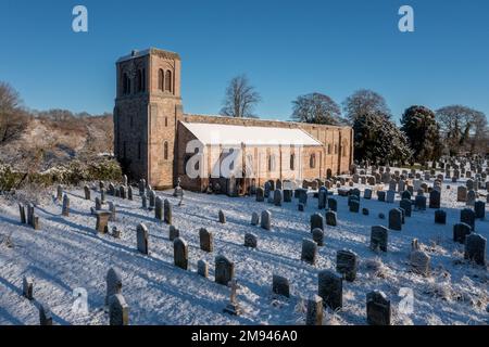 St. Cuthbert's Church, Norham, Northumberland, England, Großbritannien Stockfoto