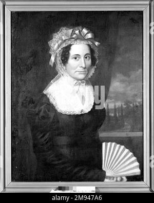 Porträt von Sarah Hayes Middlebrook Unknown. , Ca. 1830. Öl auf Segeltuch, Segeltuch: 32 1/4 x 25 Zoll (81,9 x 63,5 cm). Amerikanische Kunst ca. 1830 Stockfoto