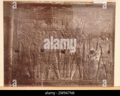 Komombos Bas Reliefs Antonio Beato (italienisch und britisch, ca. 1825-Ca.1903). Komombos Bas Reliefs, 19. Jahrhundert. Fotografie in Albumsilber, Bild/Blatt: 7 13/16 x 10 1/4 Zoll (19,9 x 26 cm). Fotografie 19. Jahrhundert Stockfoto