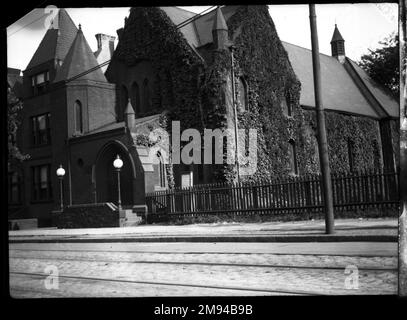 Bedford Heights Baptist Church, Bergen Street und Rogers Avenue, Brooklyn H.S. Lewis. , 1913. Negativ 1913 Stockfoto