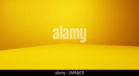 3D-Rendering des goldenen abstrakten geometrischen Hintergrunds. Luxuskonzept. Werbedesign, Technologie, Showcase, Banner, Kosmetik, Geschäft, Metaversum. S Stockfoto