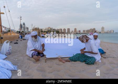 Katara 12. Traditional Dhow Festival, Doha, Katar. Stockfoto
