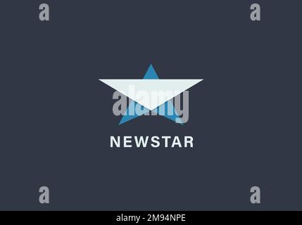 Vorlage für luxuriöses Star-Logo, elegantes Star-Logo-Design Stock Vektor