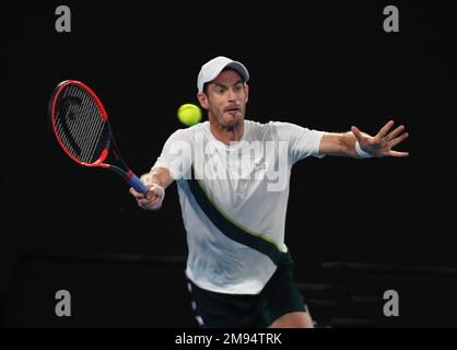 Melbourne, Australien. 17. Januar 2023. Australian Open 2023 Melbourne Park Day 2 17./01/2023. Andy Murray (GBR) erste Runde Spiel: Roger Parker/Alamy Live News Stockfoto