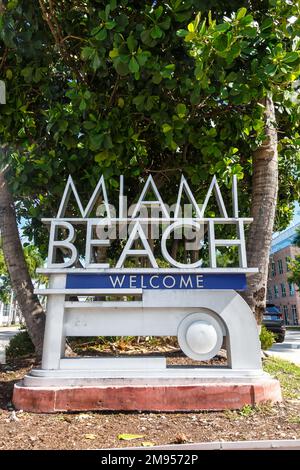 Reiseporträt von Miami Beach in Florida, USA Stockfoto