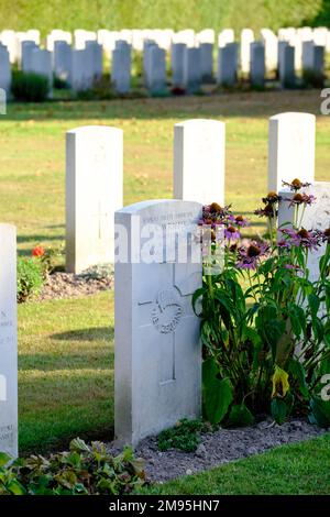 Deutschland: Reichswald-Waldfriedhof, der größte Commonwealth-Friedhof Deutschlands. Es enthält die Überreste von 7,654 Soldaten. Stockfoto