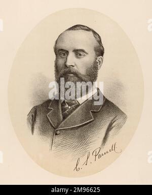 Charles Stewart Parnell (1846-1891), irischer nationalistischer Politiker. Stockfoto