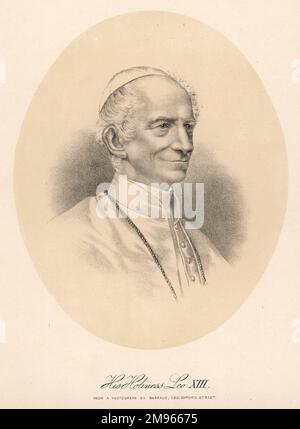 PAPST LEO XIII. Gioacchino Vincenzo Raffaelle Luigi Pecci. Stockfoto