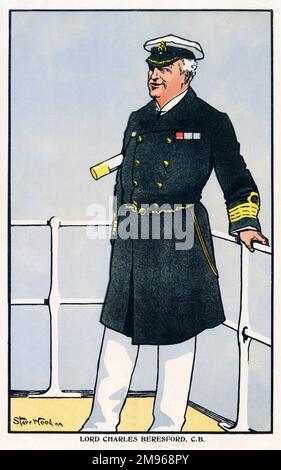 Charles William de la Poer Beresford, 1. Baron Beresford (1846-1919), bis 1916 als Lord Charles Beresford bekannt. Britischer Admiral und Abgeordneter. Stockfoto