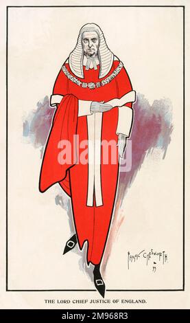 Charles Arthur Russell, Baron Russell von Killowen (1832-1900). Britischer Staatsmann und Lord Chief Justice von England und Wales. Stockfoto