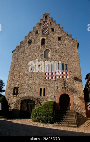 Blick auf das mittelalterliche Steinhaus in Bad Wimpfen im Bundesland Baden-Württemberg. Stockfoto