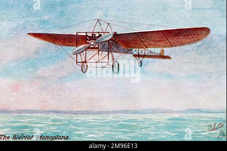 Bleriot Monoplane in Flug c1909 Stockfoto
