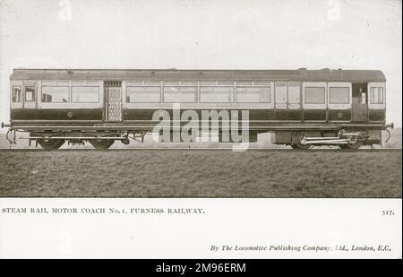 Lokomotive Nr. 1 Dampflokomotiven-Reisebus Stockfoto