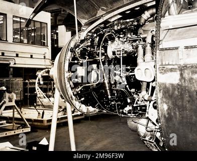 Napier Eland Canadair Kraftwerk Stockfoto