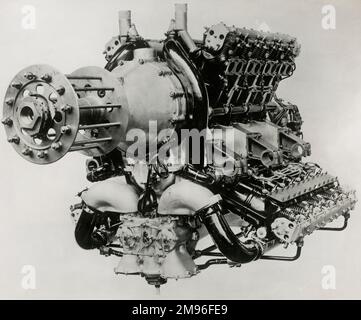 Napier Cub 16-Zylinder-Motor, 1000 PS Stockfoto