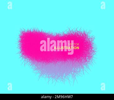 Der Rahmen besteht aus chaotischen Linien. 3d abstract Vector Illustration. Design Template mit Platz für Text. Moderne Muster. Stock Vektor