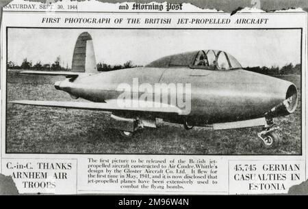 Gloster Experimental Jet Aircraft E.28/39, manchmal auch inoffiziell Pioneer genannt. Stockfoto