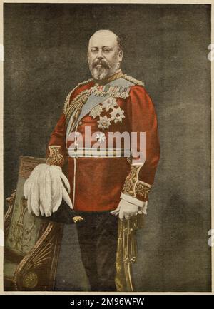 König Edward VII (1841 - 1910), König des Vereinigten Königreichs Großbritannien und Irland. Stockfoto