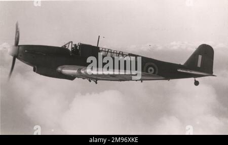 Fairey Fulmar im Flug. Stockfoto