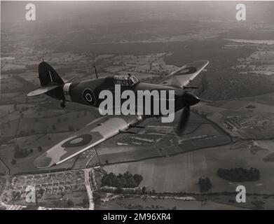 Hawker Hurricane IIC, PZ865/G-AMAU, The Last of the Many!, die letzte Produktion Hurricane. Stockfoto