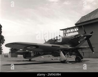 Hawker Hurricane IIC, PZ865/G-AMAU, The Last of the Many!, die letzte Produktion Hurricane. Stockfoto