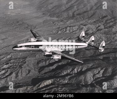 Lockheed Modell 1049C Super Constellation, PH-TFR, Electron, von KLM. Stockfoto