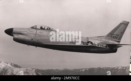 Nordamerikanischer F-86D-1-NA Sabre (50-0458), umgewandelt in EF-86D, später in TF-86D. Stockfoto