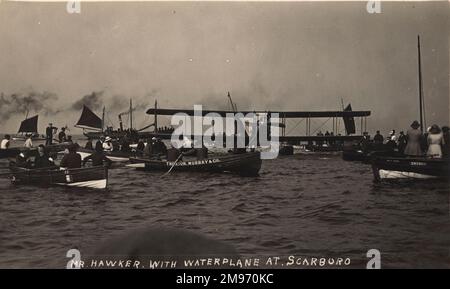 Sopwith Circuit Wasserflugzeug in Scarborough. 12. August 1913. Stockfoto