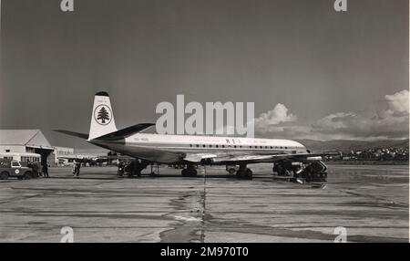 De Havilland DH106 Comet 4C, OD-ADQ, von Middle East Airlines. Stockfoto