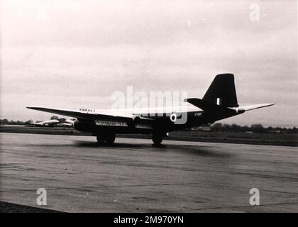 Englisch, Elektrik, Canberra B5, VX185. Dieses Flugzeug wurde für den ersten atlantischen Doppelflug an einem Tag, dem 26. August 1952, eingesetzt. Stockfoto