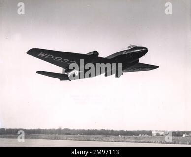 English Electric Canberra B2, WD932, wurde den Amerikanern vorgeführt und wurde als Musterflugzeug für die B-57A verwendet. Stockfoto