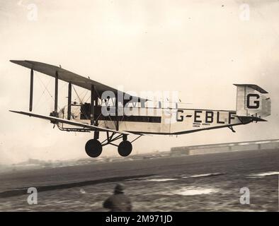 Die erste Armstrong Whitworth Argosy I, G-EBLF, Stadt Glasgow, von Imperial Airways. Stockfoto