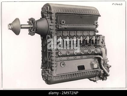 Junkers JUMO 204 CI Zweitakt-Sechszylinder-Zweitakt-Dieselmotor mit gegenläufigem Kolben von 600-750hp. Stockfoto