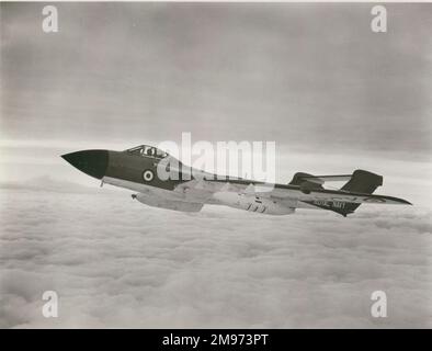 De Havilland Sea Vixen FAW1, XJ488, wurde in Versuchen mit dem Betanken von Buddy-Flügen verwendet. Stockfoto