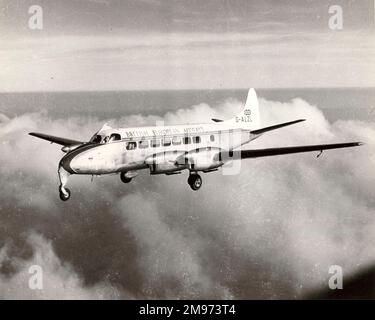 Der erste Prototyp von De Havilland DH114 Heron, G-ALZL, in der Kennzeichnung von British European Airways. Stockfoto