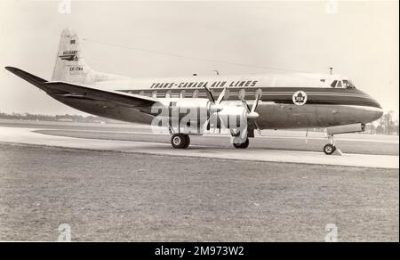 Vickers Viscount 757, CF-THA, von Trans Canada Air Lines. Stockfoto