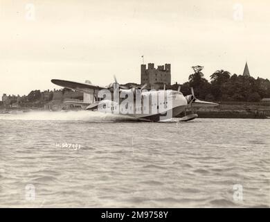 Kurzes S23 Empire Flying Boat, G-ADHL, Canopus. Stockfoto