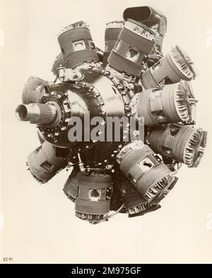 Bristol Hercules IV 14-Zylinder radial. Ansicht des vorderen Anschlusses. Stockfoto