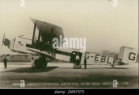 Armstrong Whitworth Argosy I, G-EBLF, Stadt Glasgow, von Imperial Airways. Stockfoto