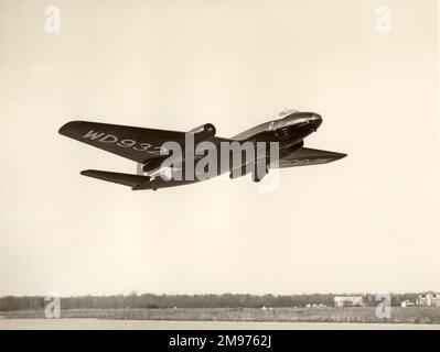 English Electric Canberra B2, WD932, wurde den Amerikanern vorgeführt und wurde als Musterflugzeug für die B-57A verwendet. Stockfoto