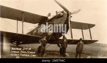 Der zweite de Havilland DH18A, G-EARO, City of Cardiff, wurde an Instone Air Line Ltd. Geliefert Stockfoto