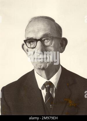 N.E. Rowe, CBE, FRAeS, Präsident von Raes 1955-1956. Stockfoto