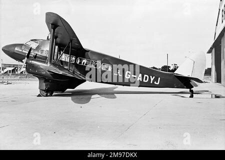 De Havilland Express G-ADYJ von British Airways (mit Royal Mail Logo) in1939 Stockfoto