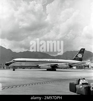 Convair CV880M VR-HFS von Cathay Pacific in Hongkong am 17. Mai 1962 Stockfoto