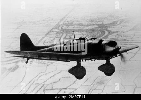 Aichi D3A1 'Val' - Carrier -Going Japanese Äquivalent zu den berüchtigten Junkers Ju 87 'Stuka'.