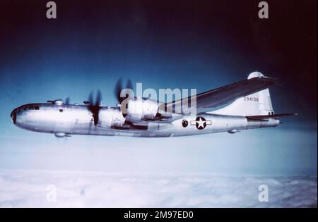 Boeing B-29A Superfortess, der Bombenleger, der den Krieg mit zwei Bomben beendete, der erste aus dem Atomzeitalter. Stockfoto