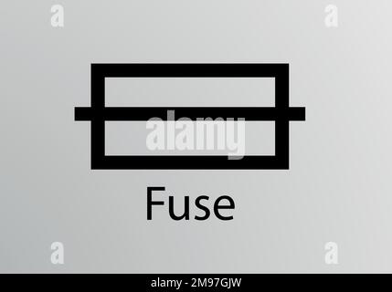 Fuse Engineering Symbol, Vector Symbol Design. Konstruktionssymbole. Stock Vektor