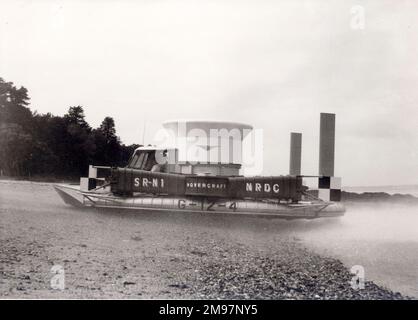 Saunders-Roe SR-N1 Luftkissenboot, G-12-4. Stockfoto